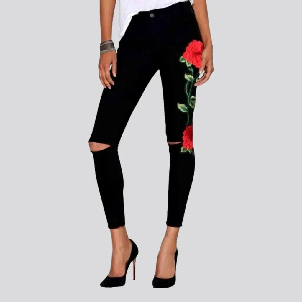 Black ripped jeans
 for women | Jeans4you.shop