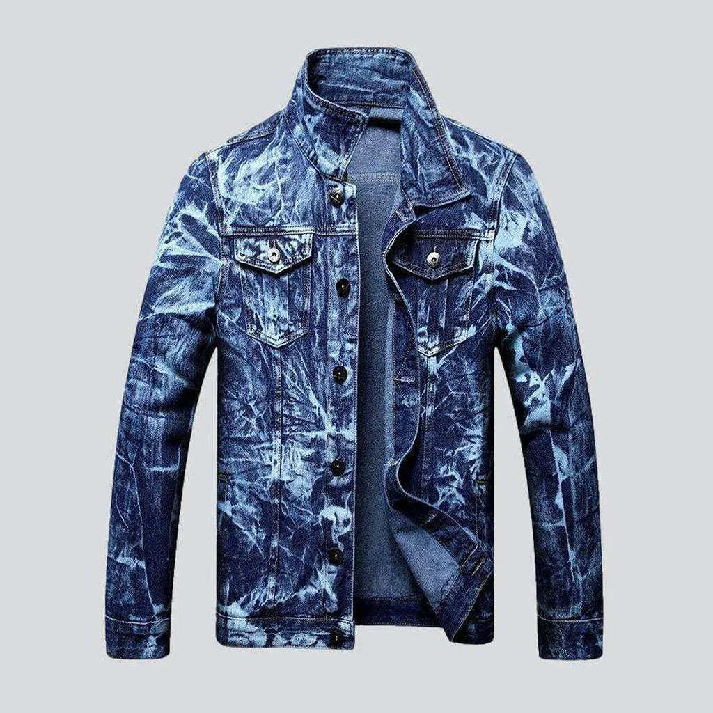 Bleach-painted men's denim jacket | Jeans4you.shop