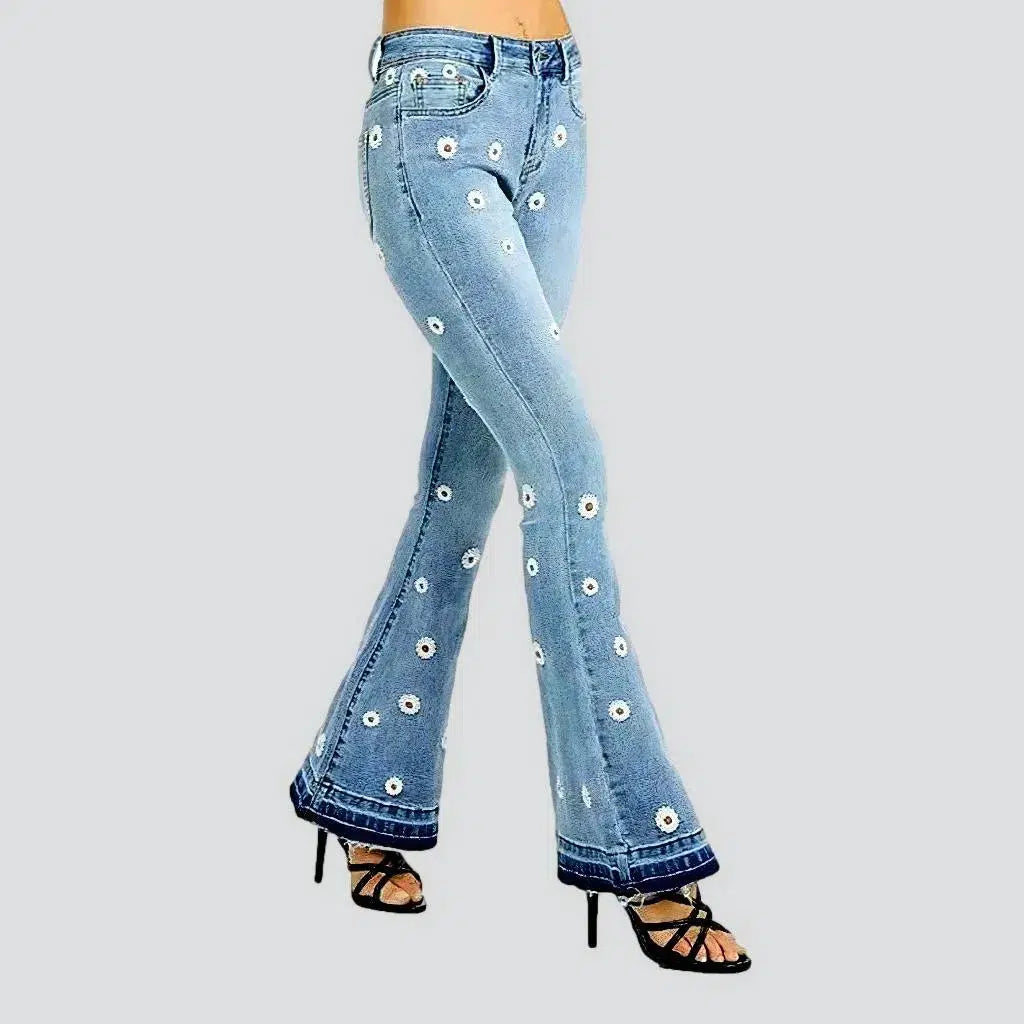 Boho light-wash jeans
 for women | Jeans4you.shop