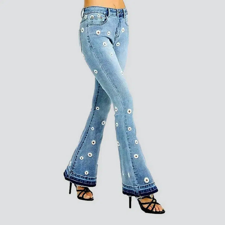 Boho light-wash jeans
 for women | Jeans4you.shop