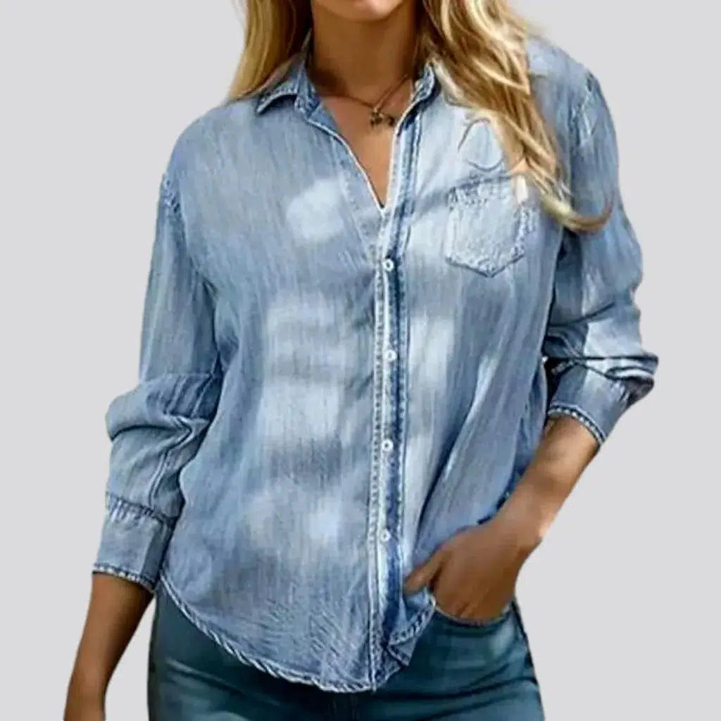 Boho regular jeans jacket
 for women | Jeans4you.shop