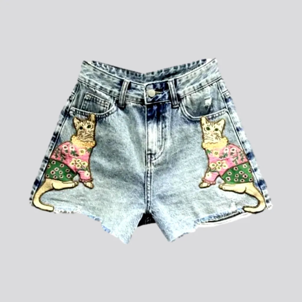 Boho vintage women's jean shorts | Jeans4you.shop