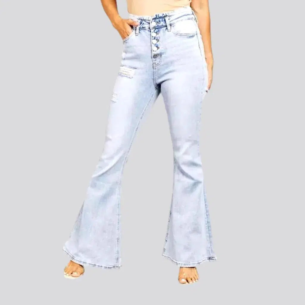 Bootcut light-wash jeans
 for ladies | Jeans4you.shop
