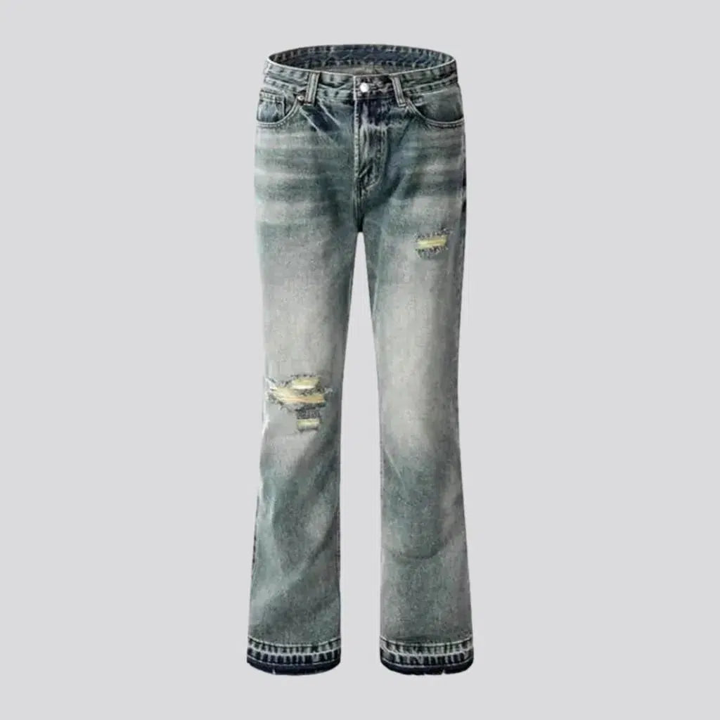 Bootcut men's sanded jeans | Jeans4you.shop