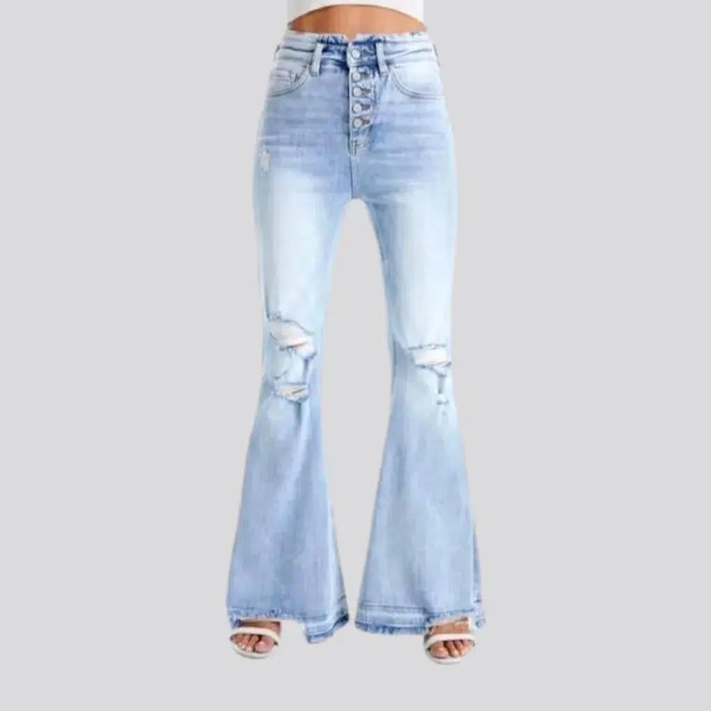 Bootcut raw-hem jeans
 for ladies | Jeans4you.shop