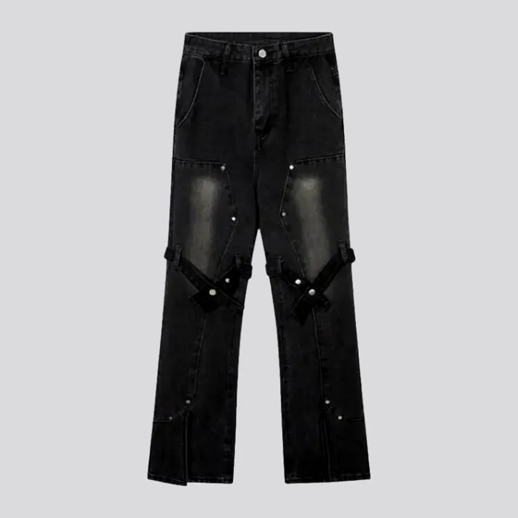Bottom-slit women's baggy jeans | Jeans4you.shop