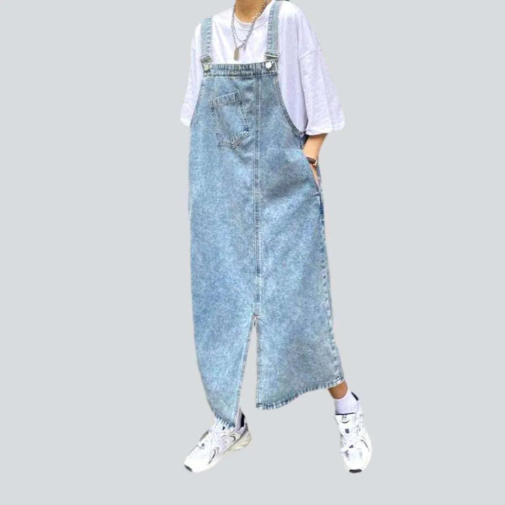 Bottom slit women's denim dress | Jeans4you.shop