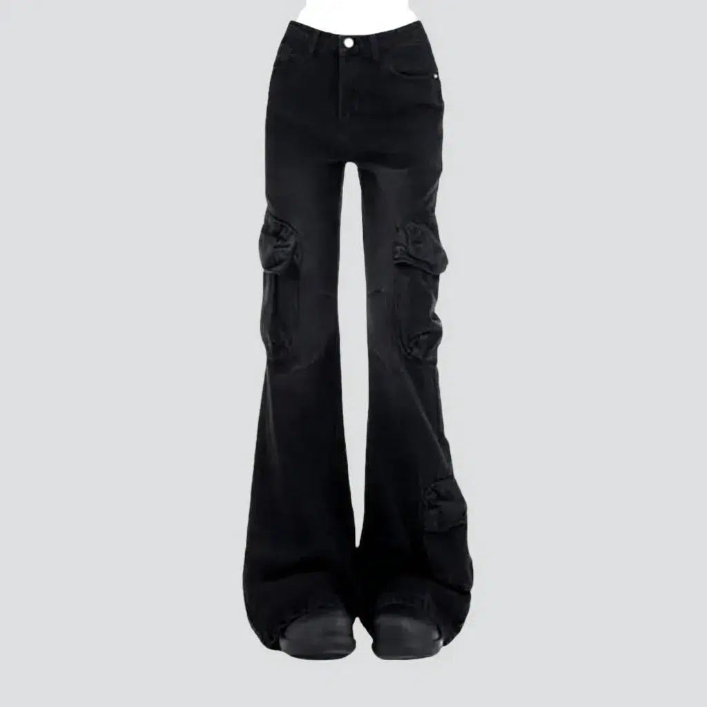 Cargo women's black jeans | Jeans4you.shop