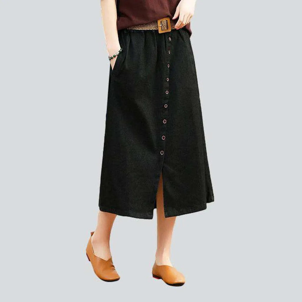 Casual look long jeans skirt | Jeans4you.shop
