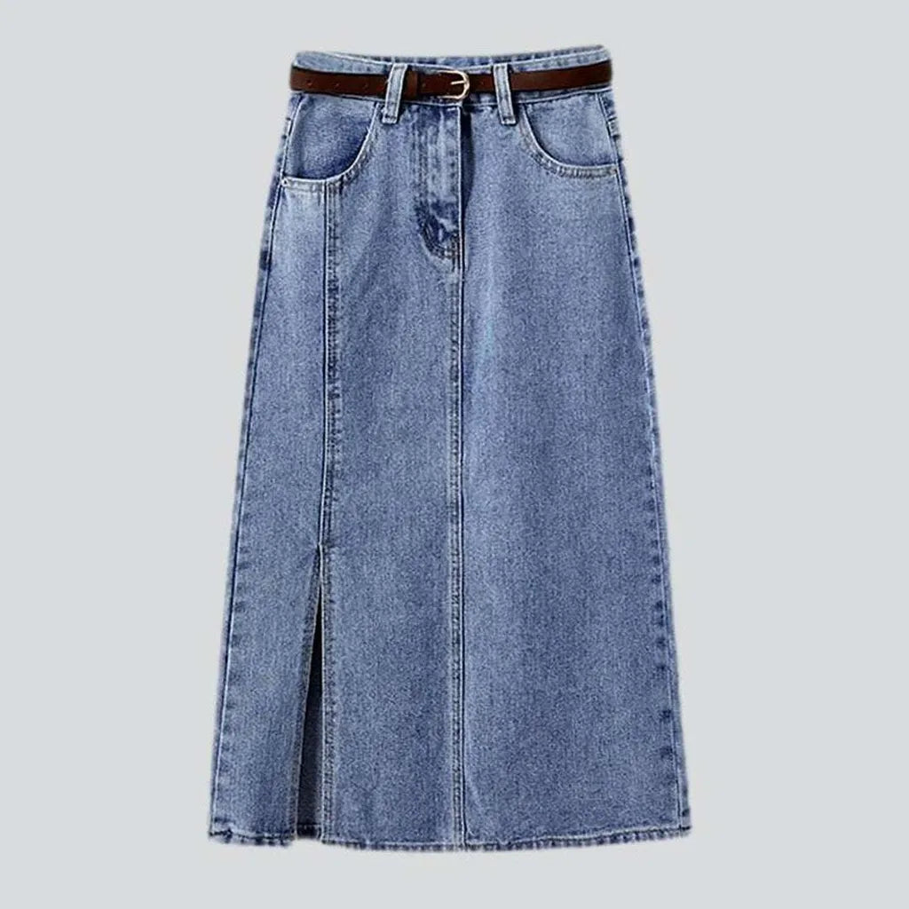 Casual maxi denim skirt | Jeans4you.shop
