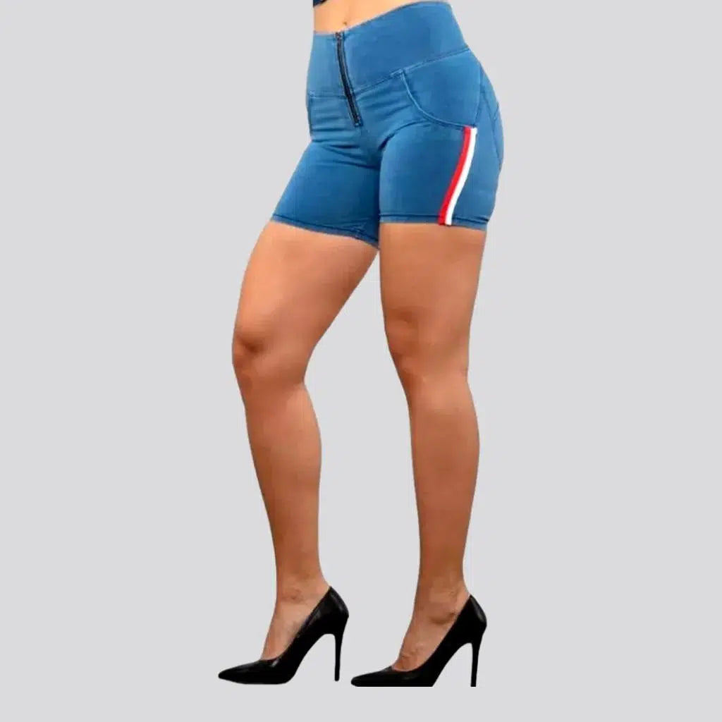 Casual medium-wash denim shorts
 for ladies | Jeans4you.shop