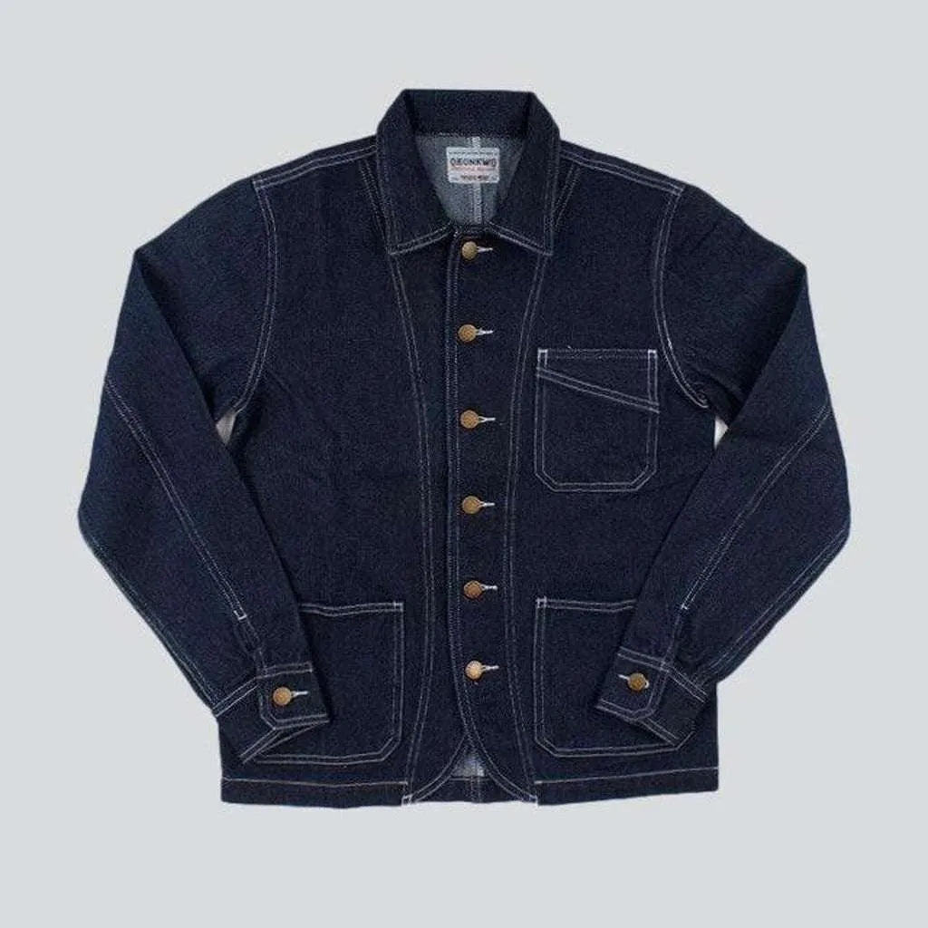 Classic dark blue men's jacket | Jeans4you.shop