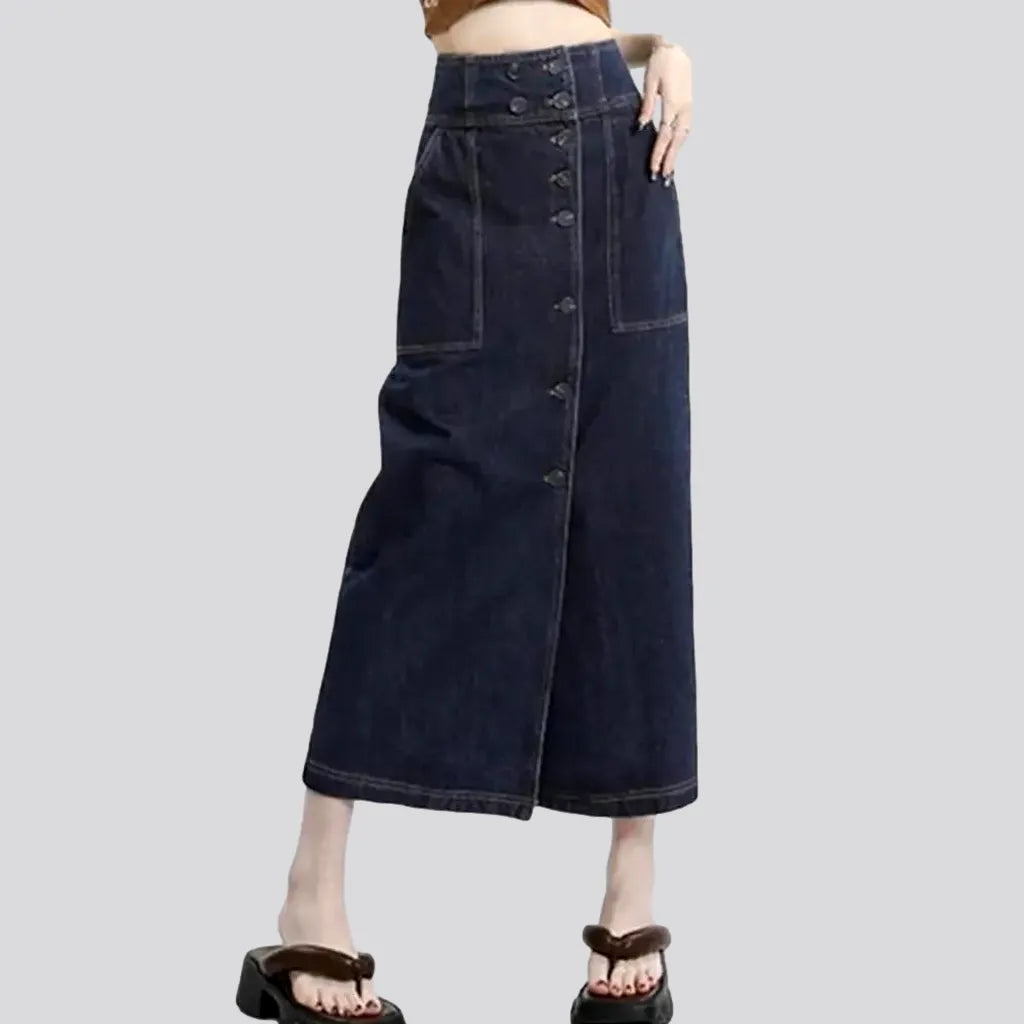 Classic long women's jean skirt | Jeans4you.shop
