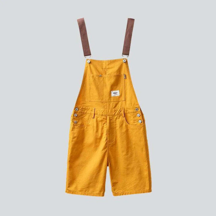 Color denim men's overall shorts | Jeans4you.shop