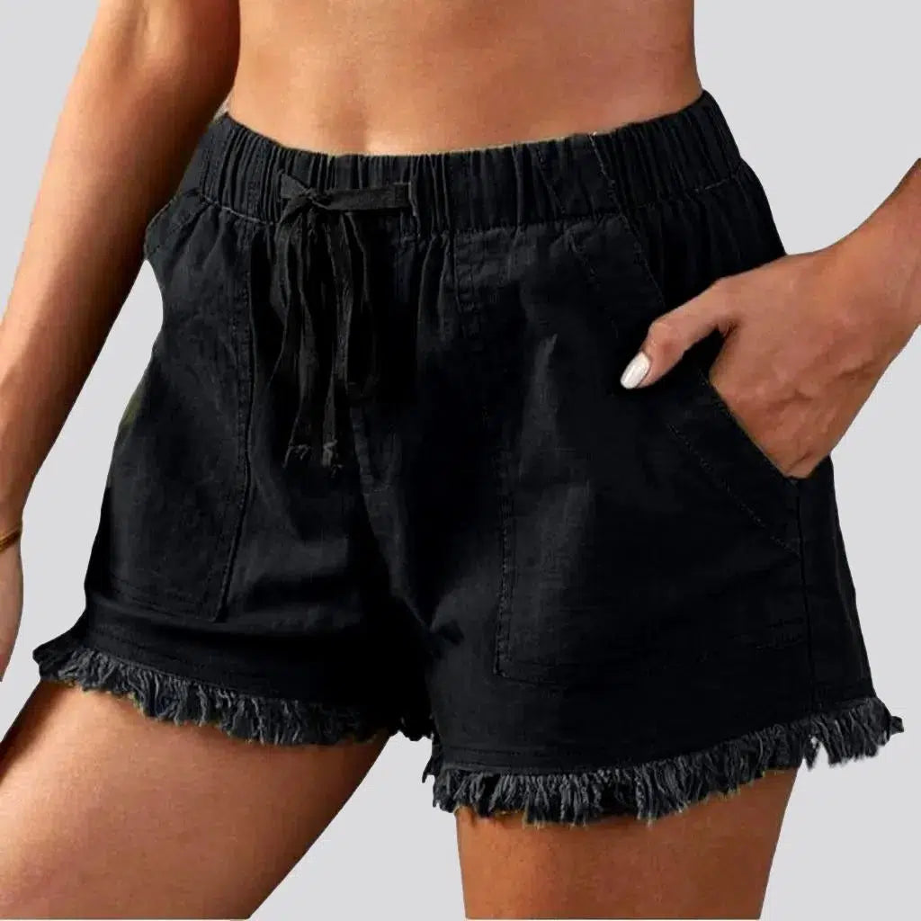 Color loose women's denim shorts | Jeans4you.shop