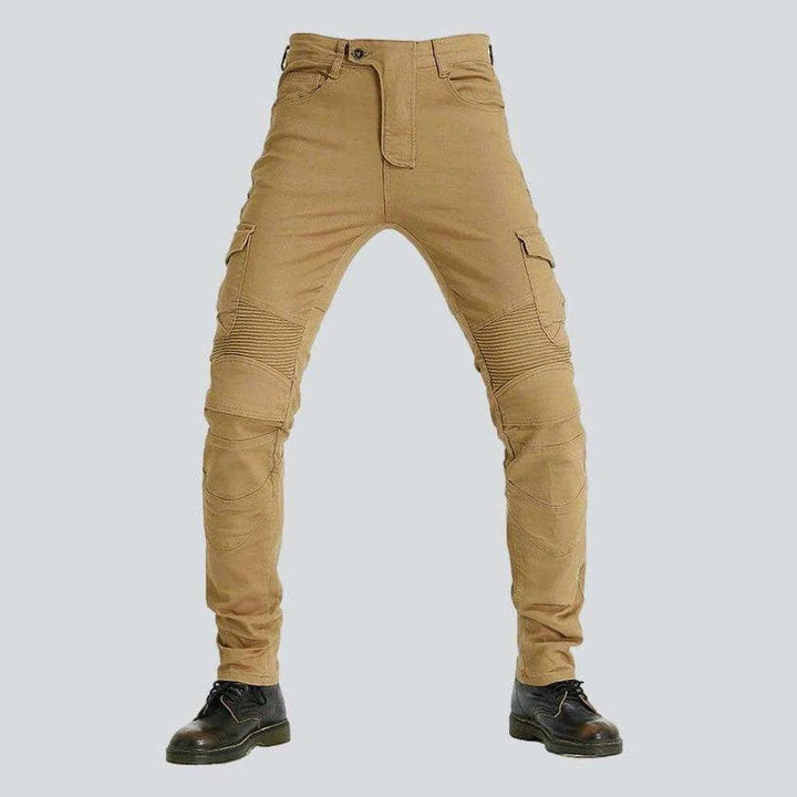 Color men's biker denim pants | Jeans4you.shop