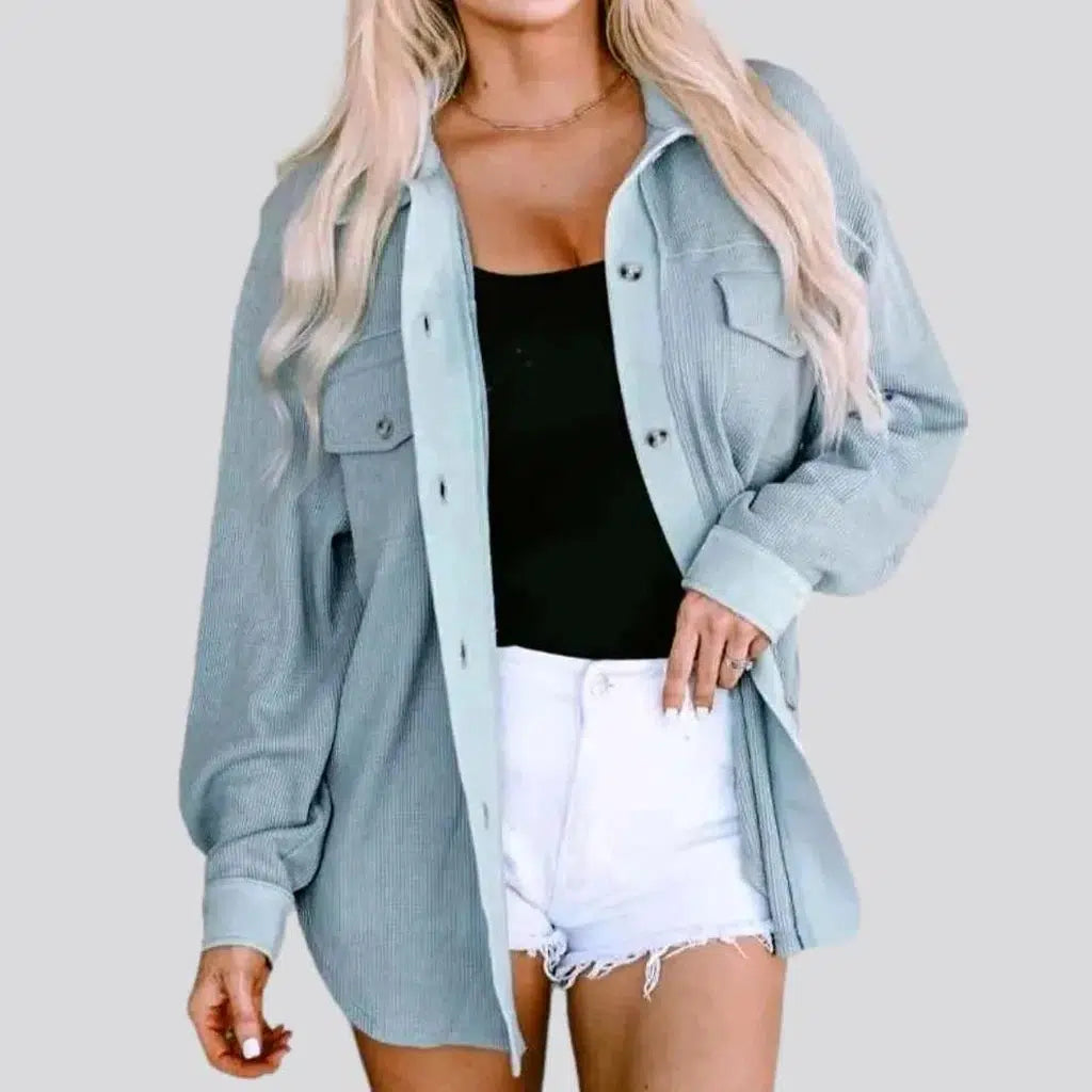 Color oversized denim jacket
 for women | Jeans4you.shop