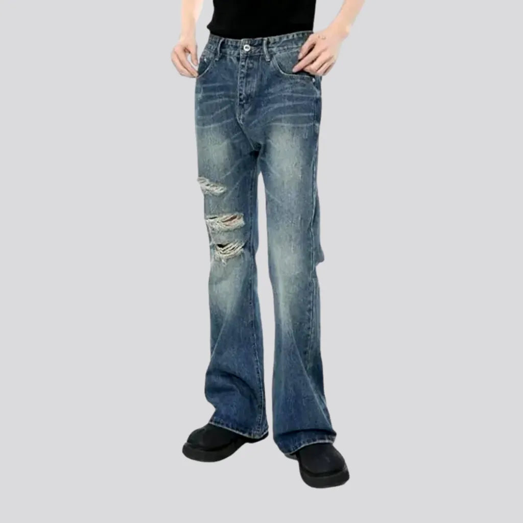 Creased men's ground jeans | Jeans4you.shop