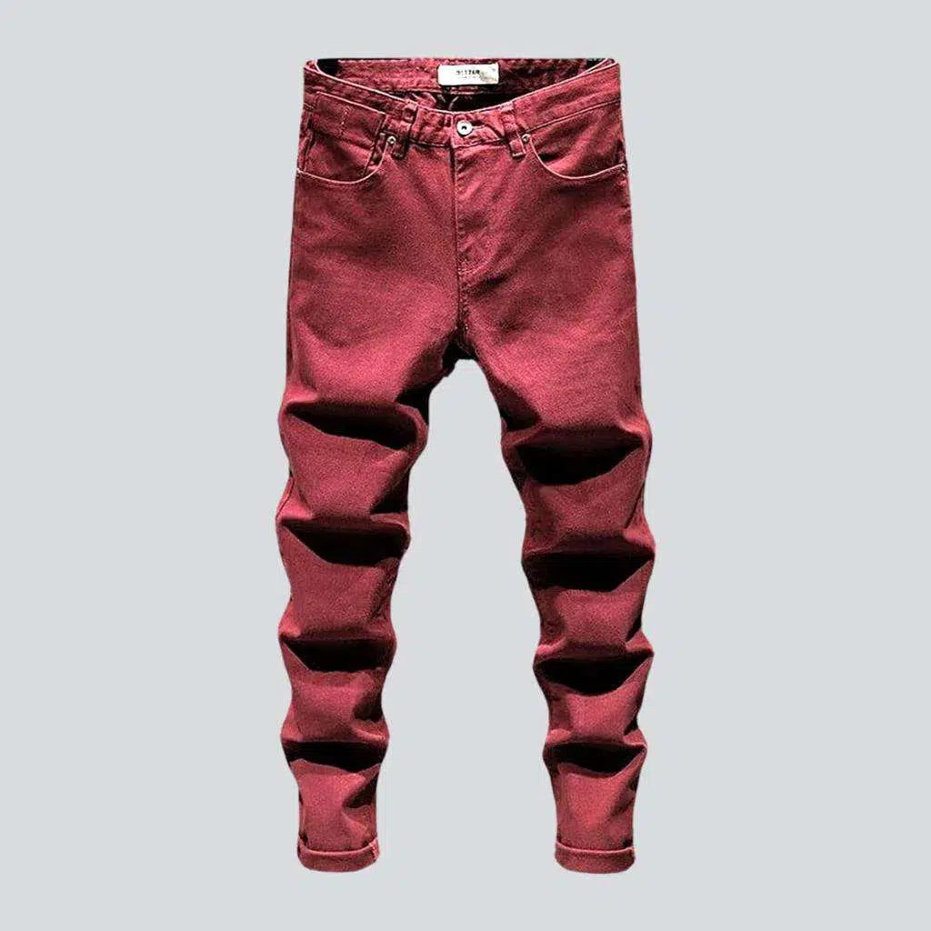 Dark hue men's slim jeans | Jeans4you.shop