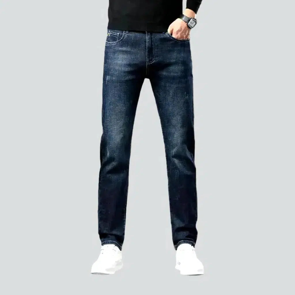 Dark men's fleece jeans | Jeans4you.shop