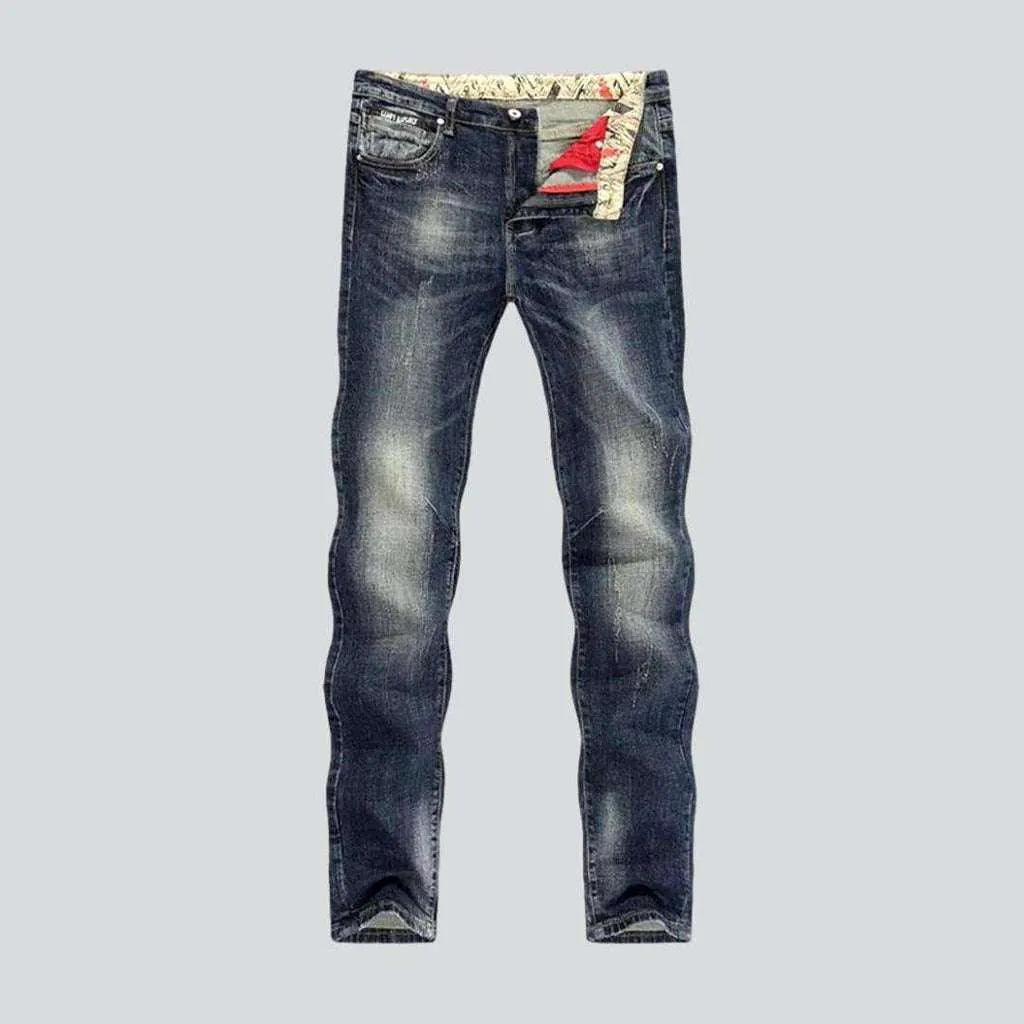 Dark retro blue men's jeans | Jeans4you.shop
