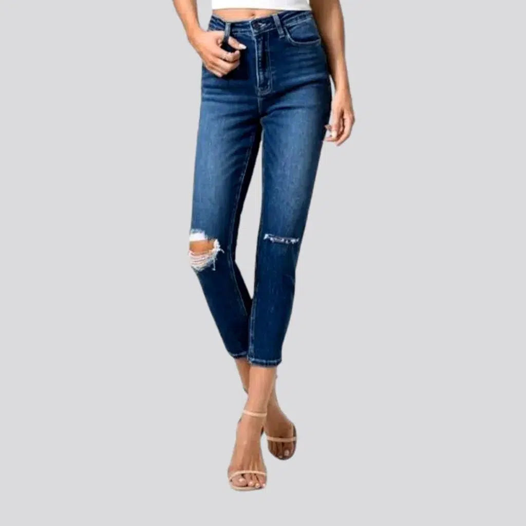 Dark-wash ankle-length jeans
 for ladies | Jeans4you.shop