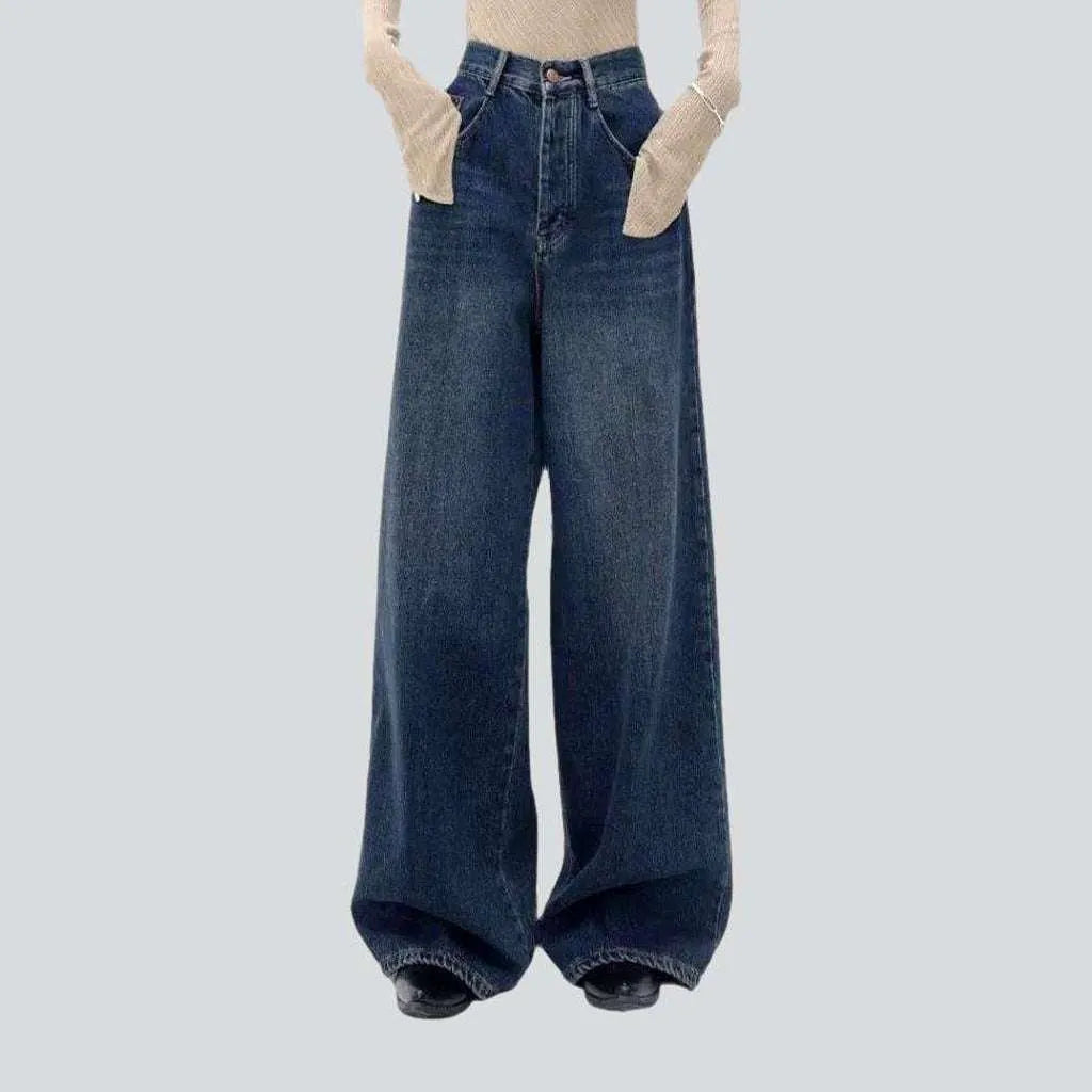 Dark-wash dark women's wash jeans | Jeans4you.shop