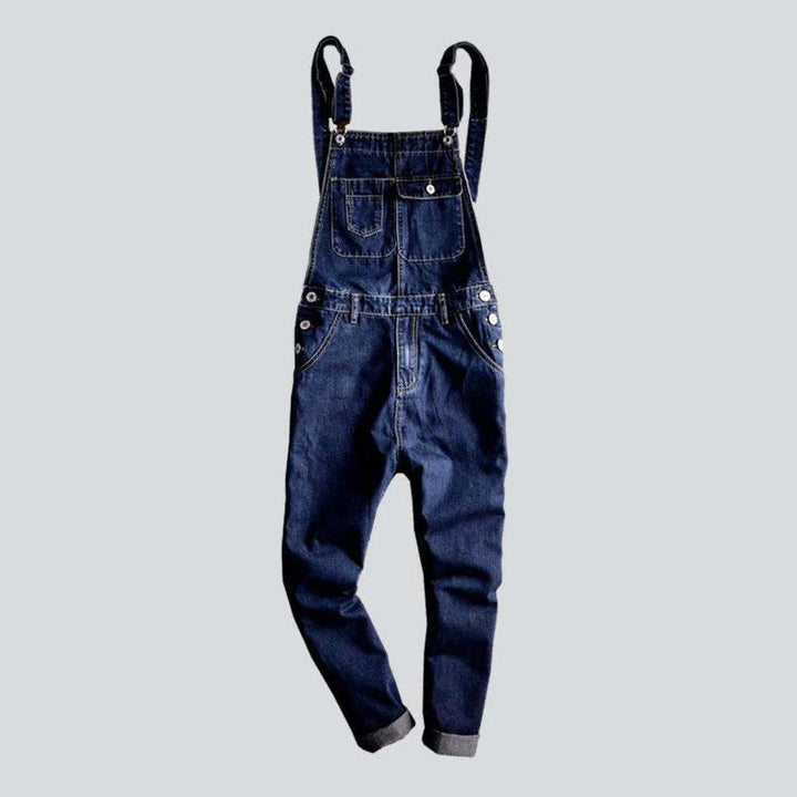 Dark wash men's denim jumpsuit | Jeans4you.shop