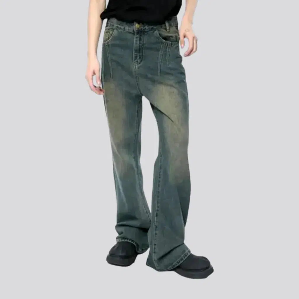 Dark-wash men's sanded jeans | Jeans4you.shop