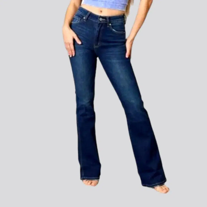 Dark-wash women's bootcut jeans | Jeans4you.shop