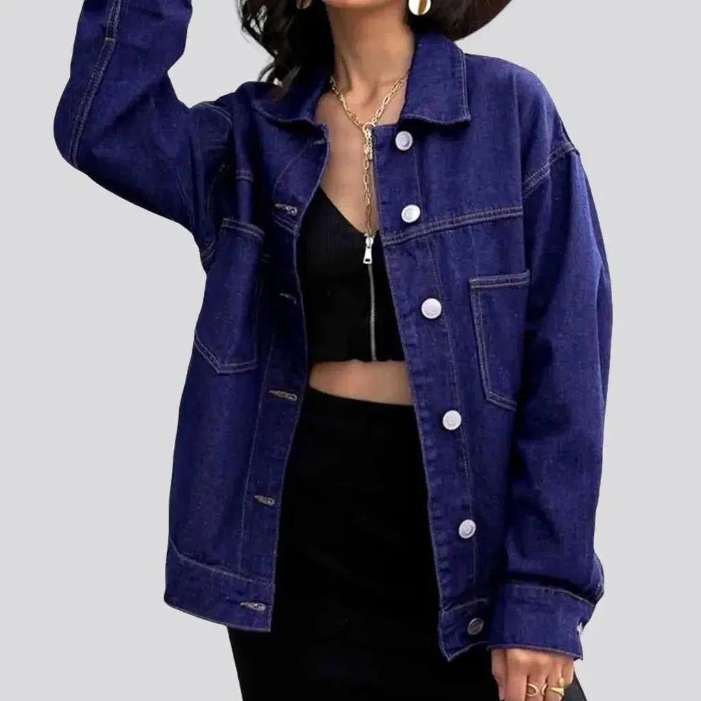 Dark-wash women's jeans jacket | Jeans4you.shop