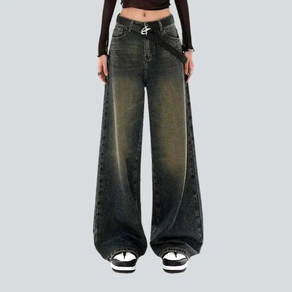 Dark wash women's y2k jeans | Jeans4you.shop
