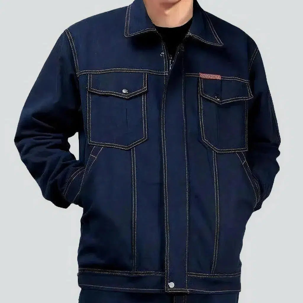 Dark wash workwear denim jacket | Jeans4you.shop