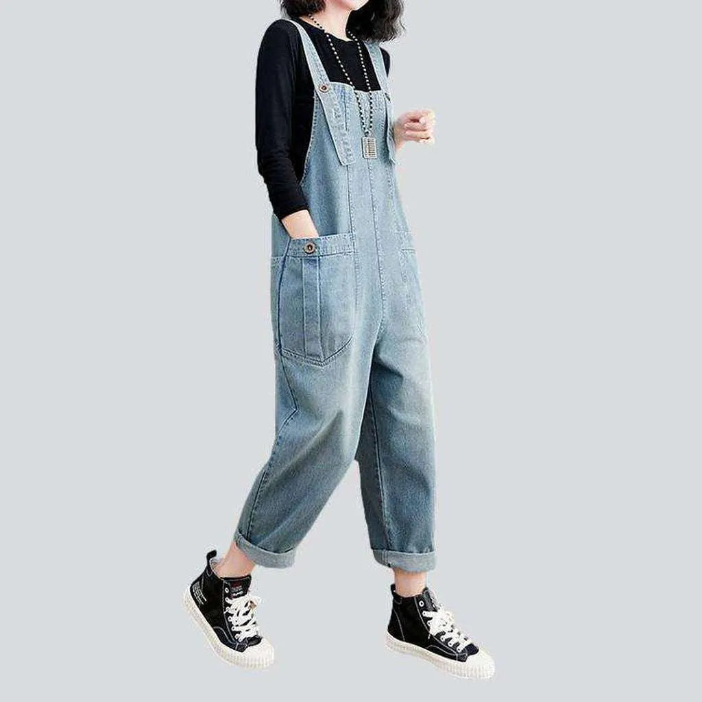 Denim jumpsuit with comfortable pockets | Jeans4you.shop