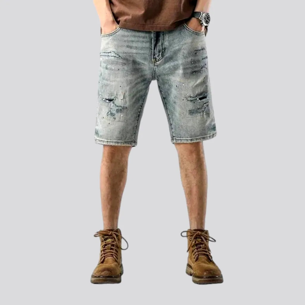Distressed Baggy Men s Jeans Shorts Jeans4you.shop