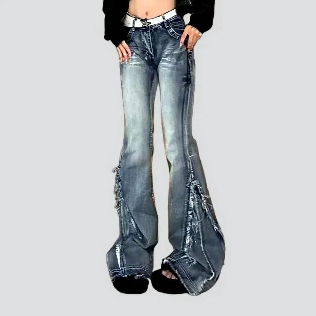 Distressed floor-length jeans
 for women | Jeans4you.shop