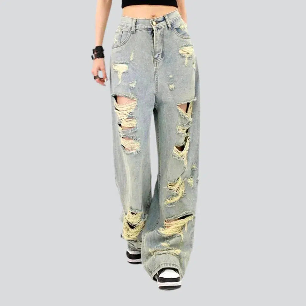 Distressed grunge jeans
 for women | Jeans4you.shop