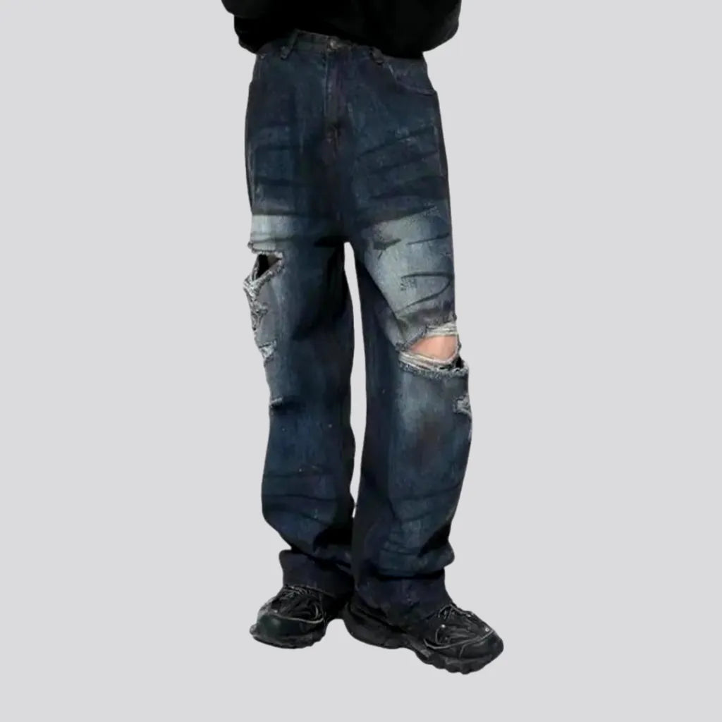 Distressed men's baggy jeans | Jeans4you.shop