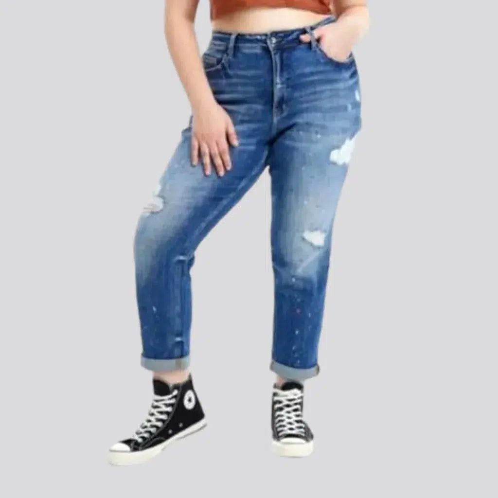 Distressed whiskered jeans
 for women | Jeans4you.shop