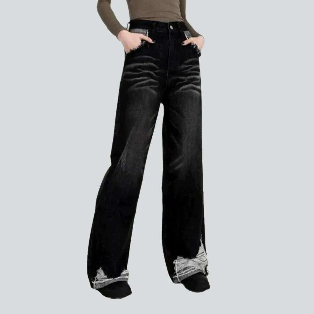 Distressed women's sanded jeans | Jeans4you.shop
