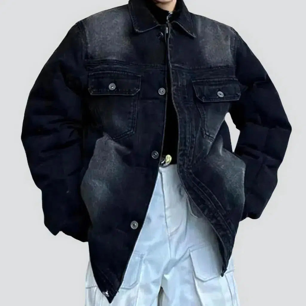 Eiderdown oversized men's jeans jacket | Jeans4you.shop