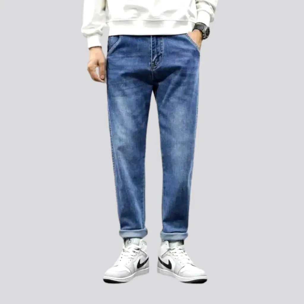 Elevated waistline sanded jeans | Jeans4you.shop