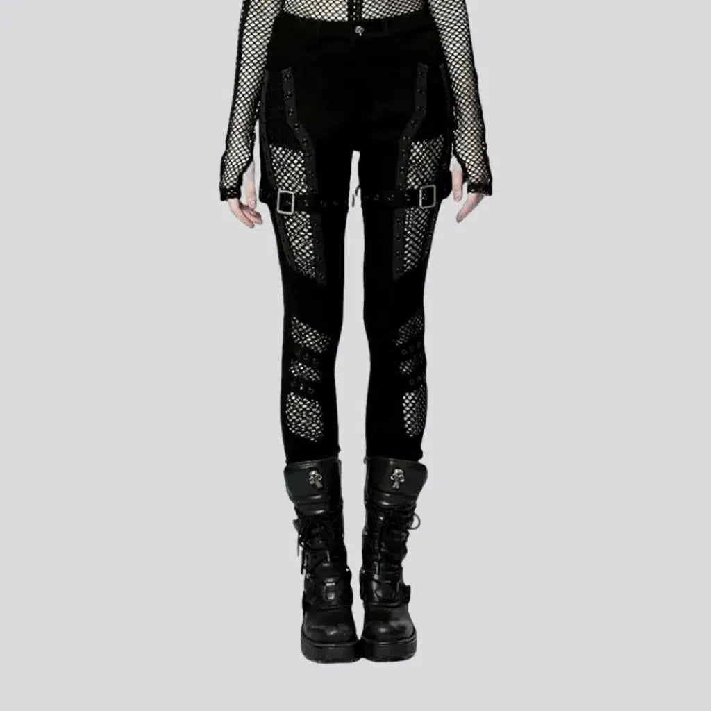 Embellished black jeans
 for women | Jeans4you.shop