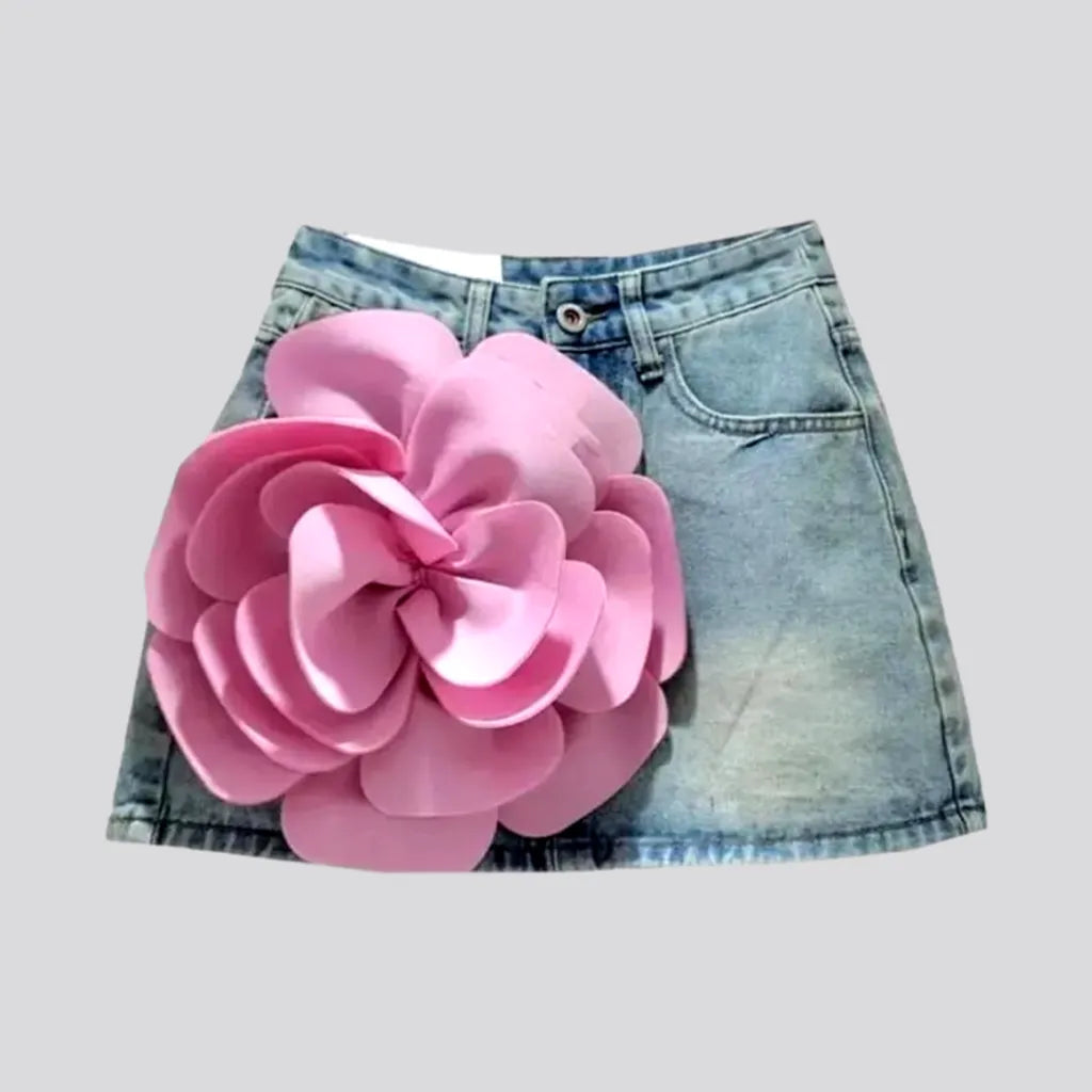 Embellished jean skort
 for women | Jeans4you.shop