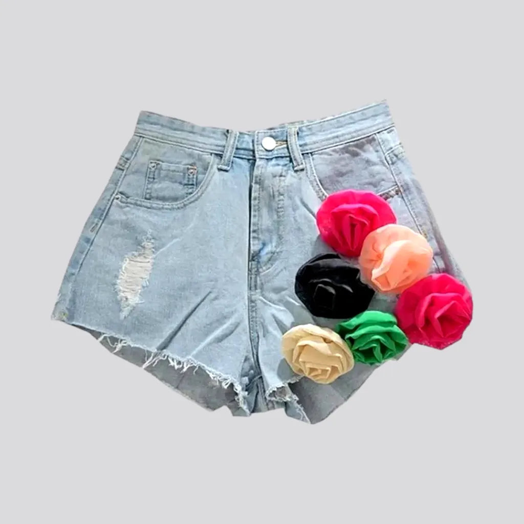 Embellished women's jean shorts | Jeans4you.shop