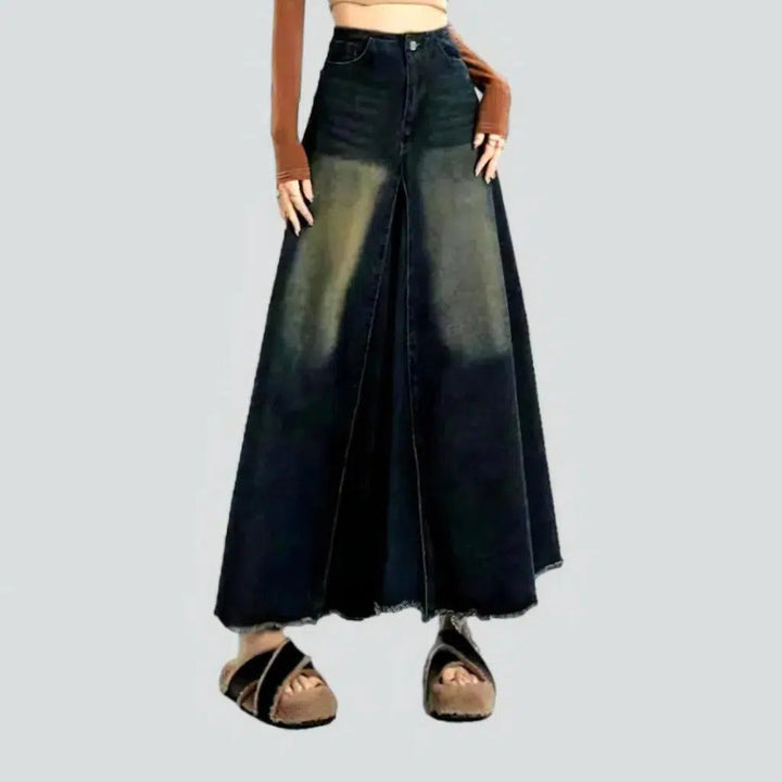 Fashion dark-wash women's jean skirt | Jeans4you.shop