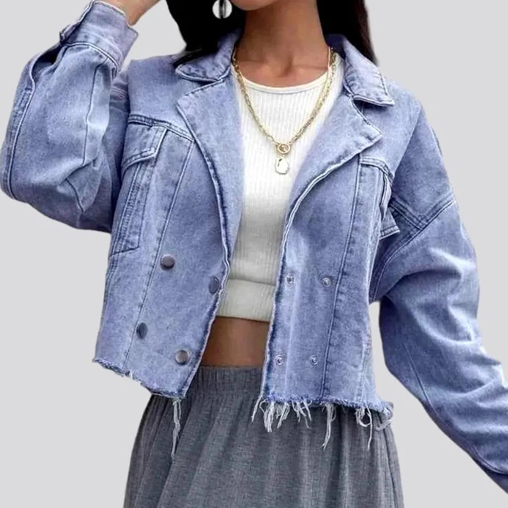 Fashion light-wash denim jacket
 for ladies | Jeans4you.shop
