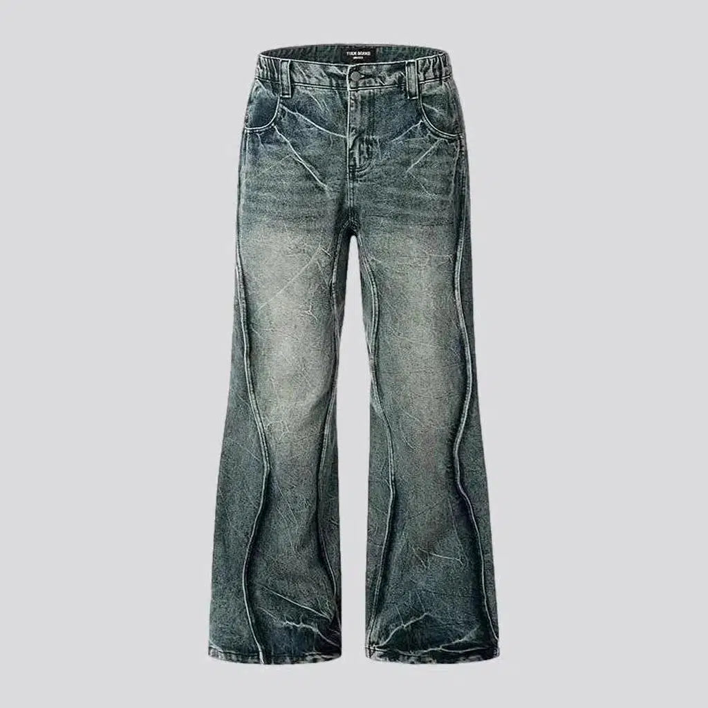 Fashion men's furrowed jeans | Jeans4you.shop
