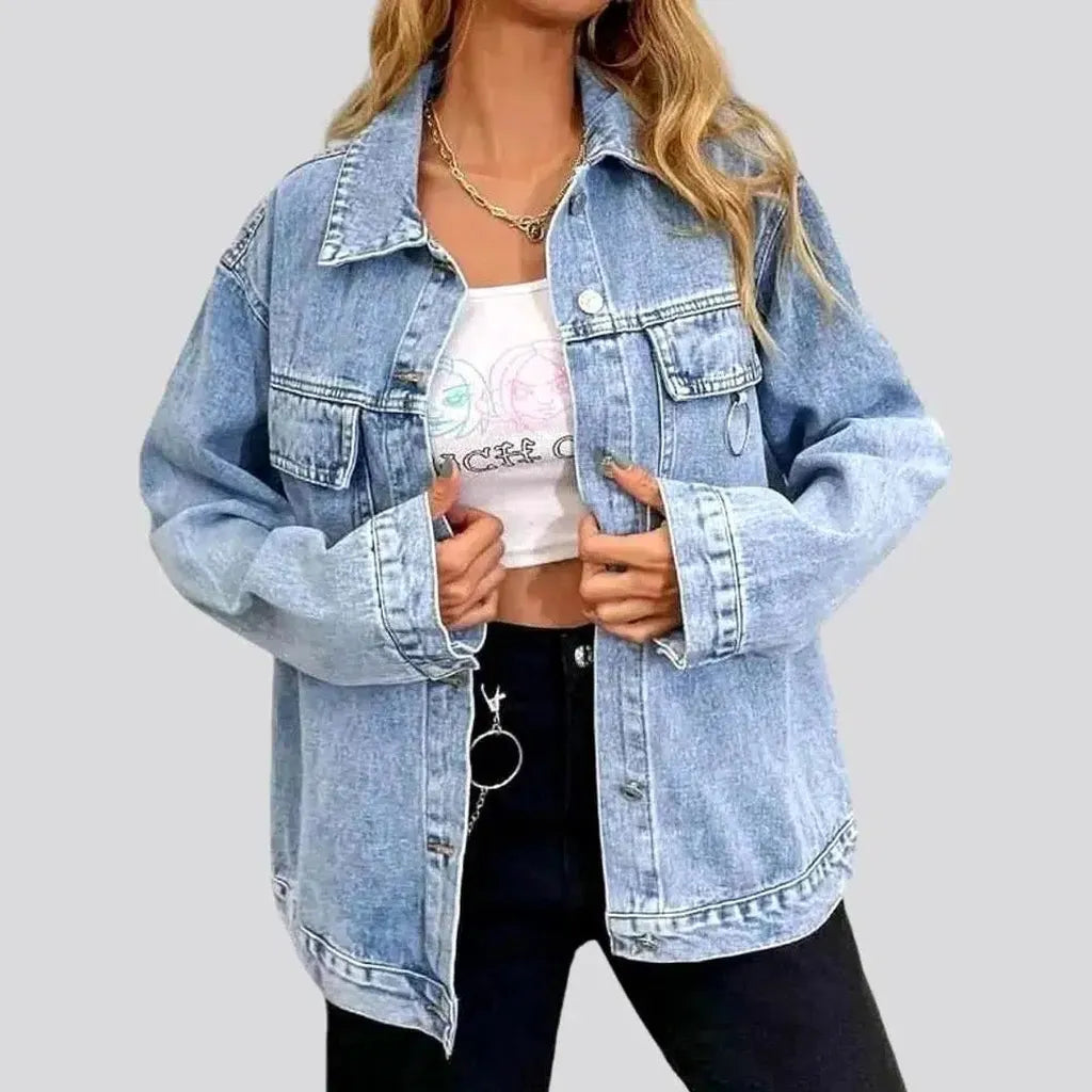 Fashion oversized denim jacket
 for ladies | Jeans4you.shop