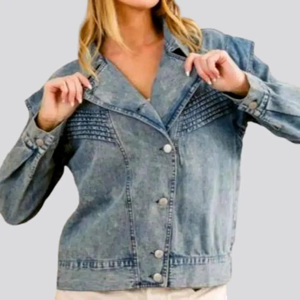 Fashion oversized jean jacket
 for ladies | Jeans4you.shop